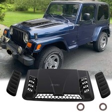 Air Flow Intake Hood Scoop Vent Bonnet Cover For 1997-2017 Jeep Wrangler Tj Jk Air Flow Intake Hood Scoop Vent Bonnet Cover For 1997-2017 Jeep Wrangler Tj Jk