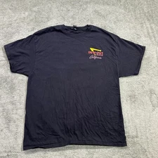 In-N-Out Burger CA graphic tee, mens XL, black, hot rod