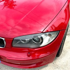 F�r BMW 1er E81 E82 E87 E88 2008�2013 Scheinwerferblenden Carbon Optik Augenlid