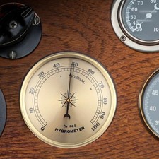 Hygrometer Weather Station Measurement Compact Elegant Portable Round Humidity