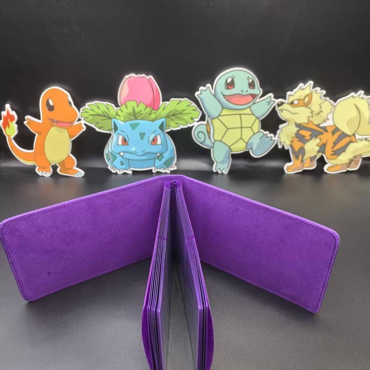 binder for sleeved cards Premium Pokémon TCG – Fits Toploaders & organizing and displaying trading cards Three Performore 9-pocket Trading Card Binder