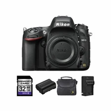 Nikon D610 Digital SLR Camera (Body) + 2 Batteries, 32GB & More