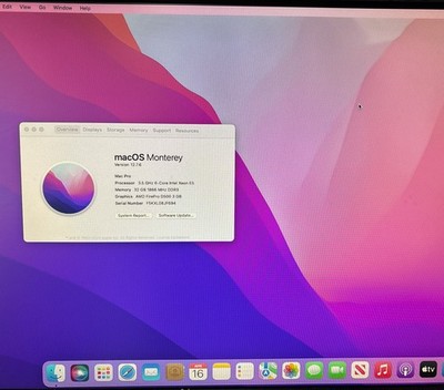 Apple Mac Pro A1481 (2013) 6 Core E5-2697 V2 3.50GHz | 32GB