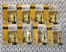 8 Packs FLICKER Glow FLAME LIGHT BULB candle 3 watt candelabra base 3w Sylvania