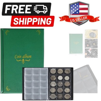Coin Collection Book, 150 Pockets Coin Holder Album, Ideal Souvenir Collectio...