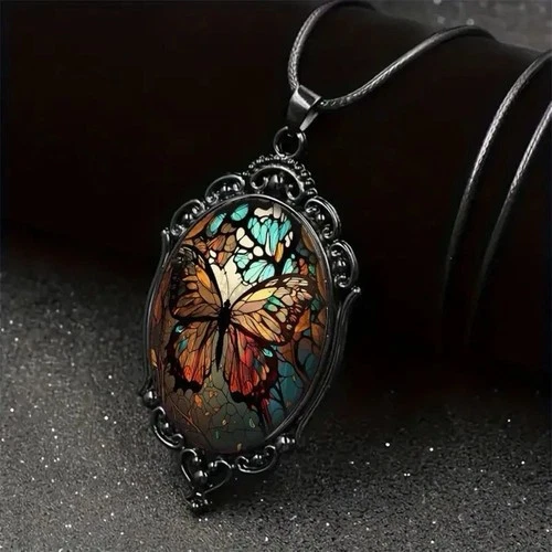 Vintage Gothic Aesthetic Butterfly Necklace