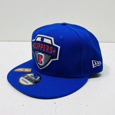 New Era Men's Blue Solid LA Clippers Snapback Hat One Size NWT