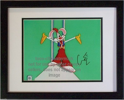 Disney Warner Roger Rabbit Autograph Original Voice Charles Fleischer NEW Fr