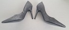 MINA SILVER Metallic HEELS Sz 10 4.5" Pointed Toe NEW Sexy Part Shoe — photo 5