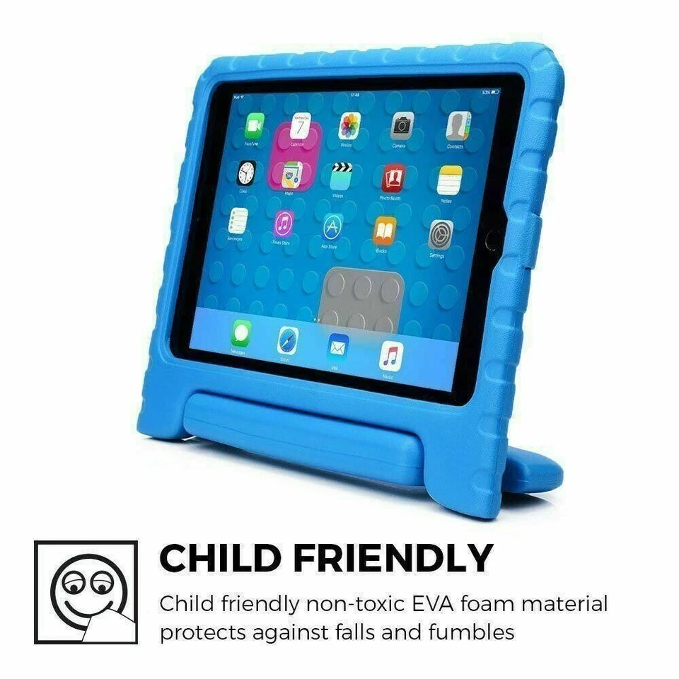 FOR APPLE iPad 4 5 Air1/2 Pro 11 TOUGH KIDS SHOCKPROOF EVA FOAM STAND CAS COVER - Image 2 of 4