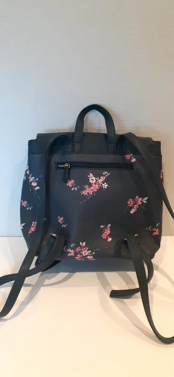 LC Lauren conrad Women Backpack Abby Floral Blue Gold  display picture 3