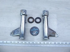 1983 Honda CM250 Custom H529) chrome front fork ears headlight mounts set