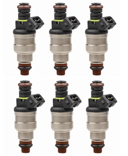 Inyectores de combustible de flujo coincidente 6 piezas para Ford 2.3 2.9 3.0 4.9 5.0L F47E-A2E F47E-A2F