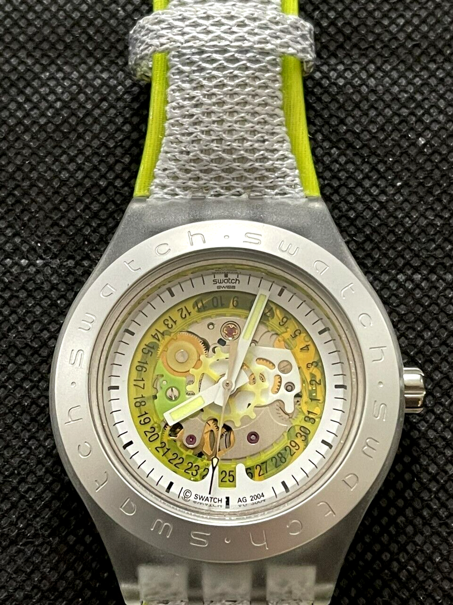 SWATCH WATCH SVDK4002 CITRIME IRONY AUTOMATIC DIAPHANE 2004 VERY
