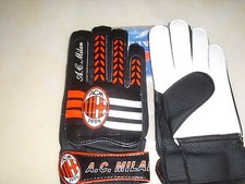 Soccer Goalie Gloves Int.Club Ac Milan  England Black/Rd/Wht JIALON Medium D,M