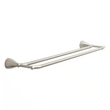 Edgewood 24 In. Double Towel Bar in Brushed Nickel Free Shipping New