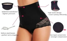MISS MOLY Tummy Control Pants High Waist Shapewear Panties - M.