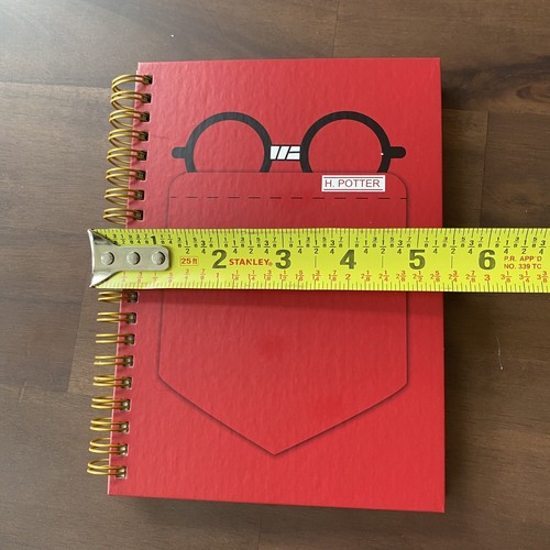 Hallmark Harry Potter Red Notepad Paper Hard Cover 80 pages Journal Sketch Book - Picture 5 of 5