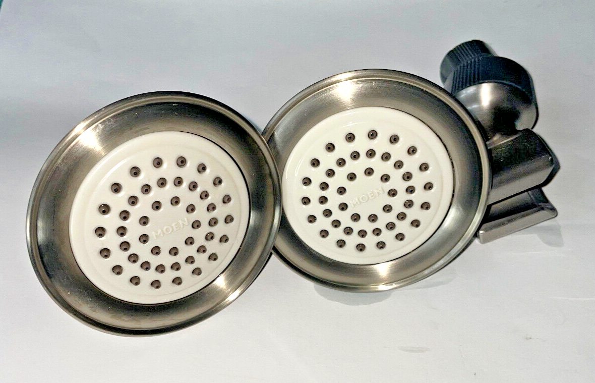 Lot of 2 Moen Shower Heads 2.5GPM A112.18.1M Swivel 3.5" | eBay