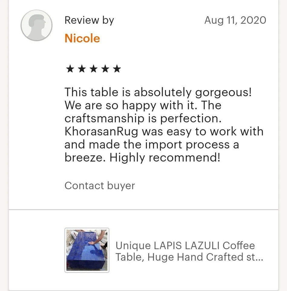 Lapis Lazuli table, coffee table, unique coffee table, Table, stone coffee table - Image 2 of 4