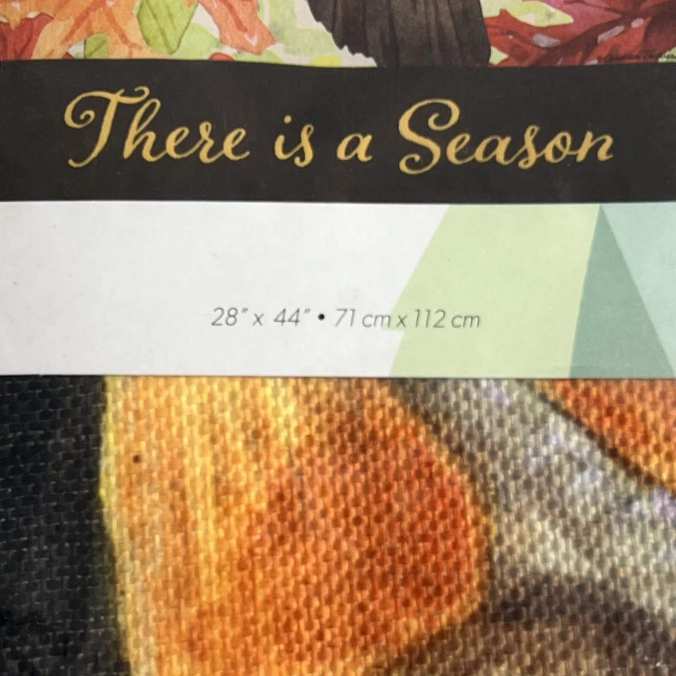 Evergreen House Bandera Cambio Temporadas Pájaro Naranja 28 x 44" Nuevo Foto 3 de 4