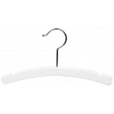 Only Hangers 12" Children's White Wood Dress Hanger Box of 100