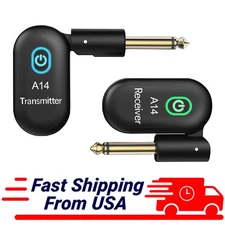 2.4GHz Guitar Wireless System 4 Channels for Electric Guitar Bass Violin 100ft