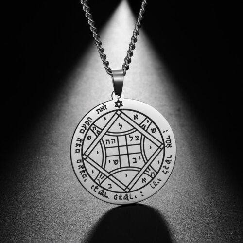 Ciondolo Venere Giove Salomone Collana Uomo Moda Catena Accessorio 1pz - Foto 33 di 45