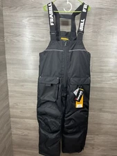 Frabill Ice Hunter Fishing Bib Overall Pants Black 3M Insulated Sz XL