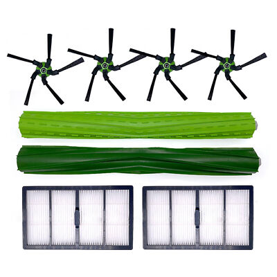 For IROBOT S9 S9+ Robot Vacuum Cleaner Roller Brush + Side Brushes + Filter Kits