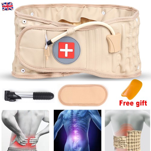 New Belt Back Brace Lumbar Support Spinal Air Traction