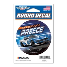 Ryan Preece 2024 Wincraft #41 United Rentals Round Decal 3"