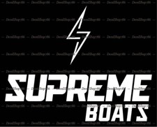 Supreme Boats -Outdoor Sports- CAR/SUV/Trucks Vinyl Die-Cut Peel N' Stick Decals