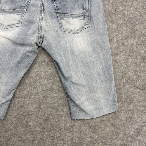 Buckle BKE Cut-off Jean Shorts Mens 36R Blue Jake Distressed Denim Meas 34x14* - Picture 15 of 23