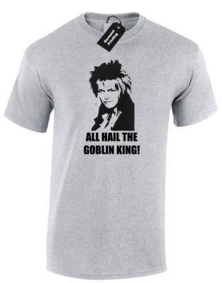ALL HAIL THE GOBLIN KING HERREN T-SHIRT RETRO LABYRINTH CLASSIC KULT JARETH