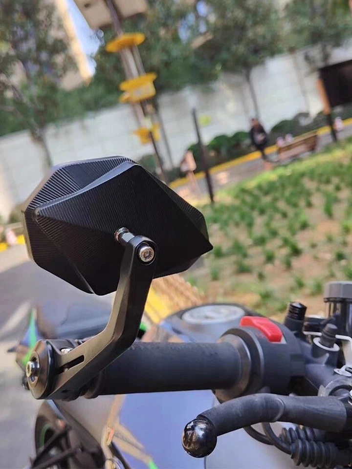 Espejos retrovisores con extremo de barra para Ducati Streetfighter 848 / Diavel / Monster 7/8" Foto 4 de 4