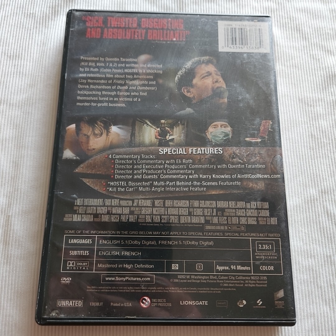 Hostel (Unrated Widescreen Cut) - DVD - VERY GOOD BUY 2 GET 1 FREE