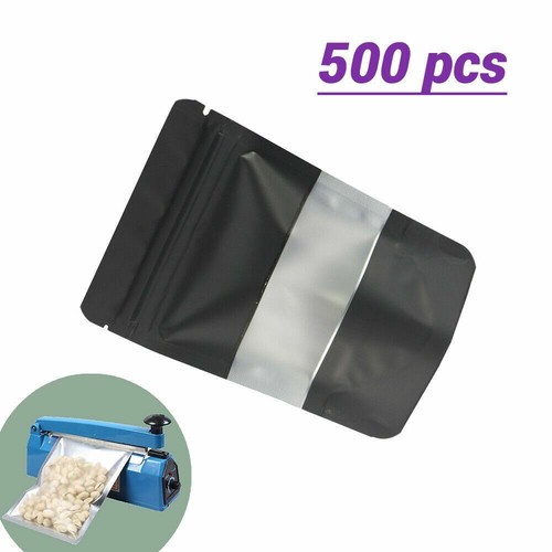 2oz Stand Up Smell Proof Mylar Bags 3.5 w/ Window and Zipper Lock Storage - Picture 12 of 14