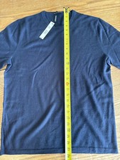 Mens Elie Tahari Cashmere Blue Crewneck Sweater Size Medium
