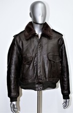 Flight Jacket Vintage 70s gefüttert SCHOTT IS-674-MS braun Zip Heel Gr. L 52FR