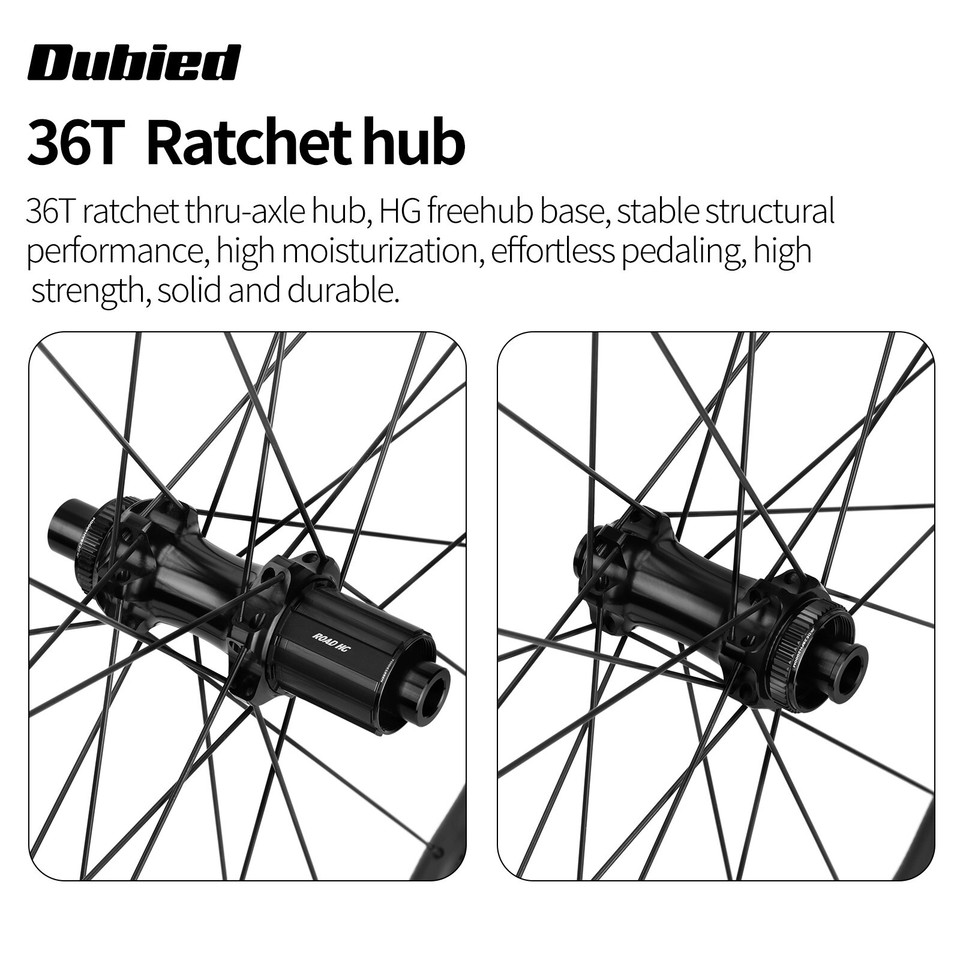 Cerchio In Carbonio 700c Per Ghiaia 36mm X 30mm Interno - Tubeless, 28 Fori
