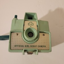 Vintage Girl Scout Camera Sea Green MINT