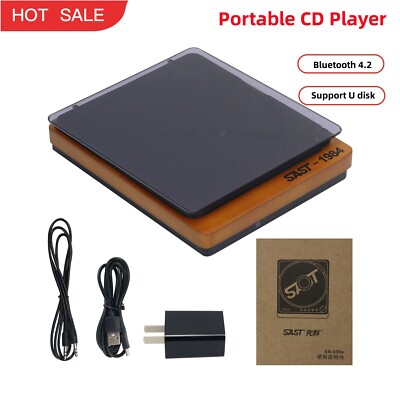 Portable CD Player Retro BT4.2   CD Player for U Disk SAST-1984 SA-058 #E10