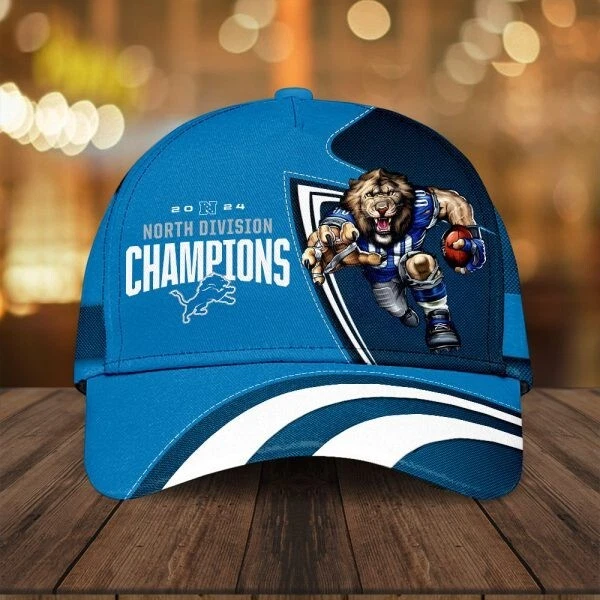 Detroit Lions Classic Cap, Detroit Game Day Football Cap, Detroit Lions Team Football Cap