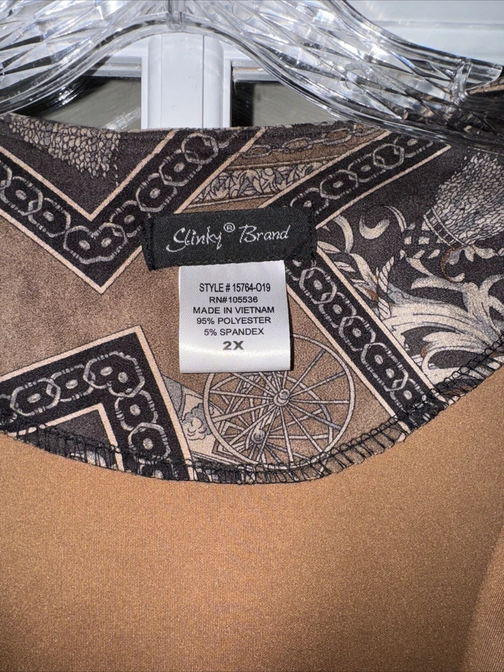 Chaqueta Marca Slinky Talla 2X Diseño Arte Francés Viaje Forrada Embalable Foto 2 de 3