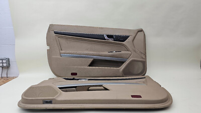 2010-2013 Mercedes Benz W207 Left Right Door Panel Assembly Set Pair Beige OEM