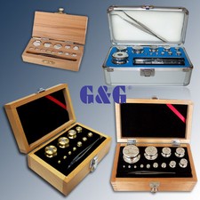 Gewichtss&auml;tze in versch. Materialien (Eisen,Messing,Edelstahl) und Genauigkeiten