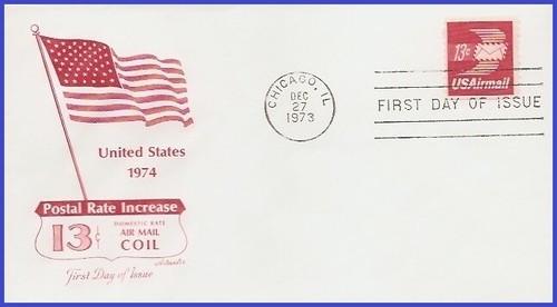 USA3 #C83 U/A ARTMASTER FDC Winged Letter - 第 1/1 張圖片