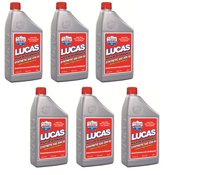 Lucas High Performance Synthetic Motor Oil SAE 20W50 (1 Quart) - Case of 6