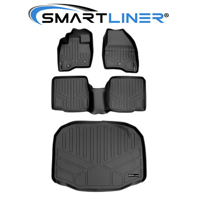 SMARTLINER Custom Fit Floor Mats Set 2011-2014 Ford Explorer No Center Console
